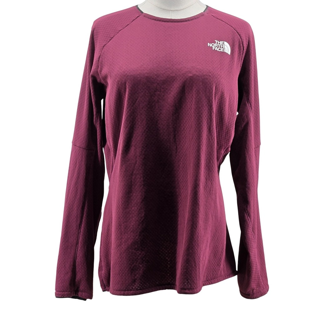 The North Face Shirt‎ Womens L Purple Summit Series Pullover Fleece Hiking